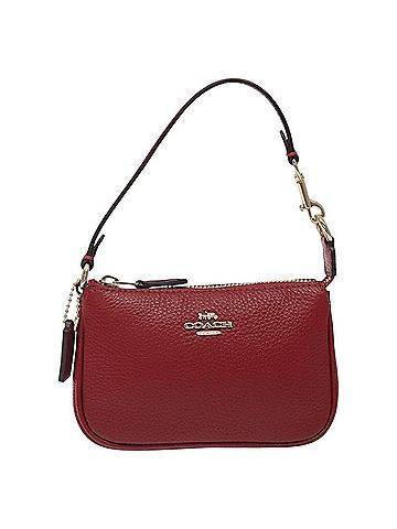 Coach Red Leather Clutch Bag (view 1)