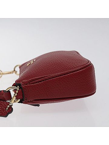 Coach Red Leather Clutch Bag (view 2)