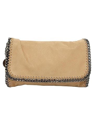 Stella McCartney Falabella Mini Beige Suede Shoulder Bag (view 1)