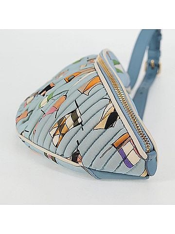 Miu Miu Blue Nylon Shoulder Bag (view 2)