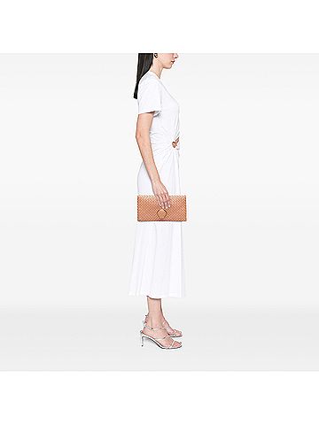 Bottega Veneta Nappa Intrecciato Turn Lock Clutch (view 2)