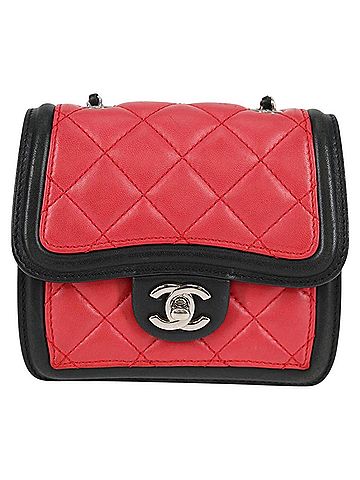 Chanel Mini Flap Bag Red Leather Shoulder Bag (view 1)