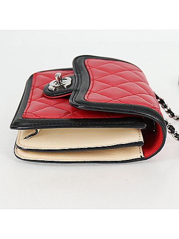 Chanel Mini Flap Bag Red Leather Shoulder Bag (view 2)