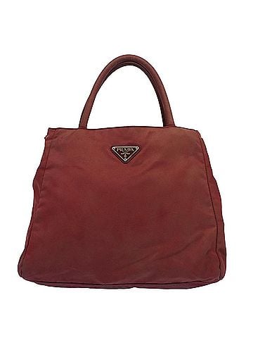 Prada Tessuto Red Synthetic Handbag (view 1)