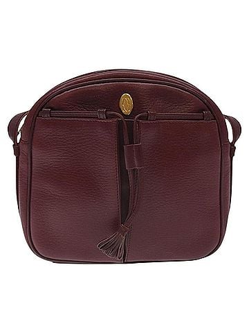 Cartier Must De  Burgundy Leather Shoulder Bag (view 1)