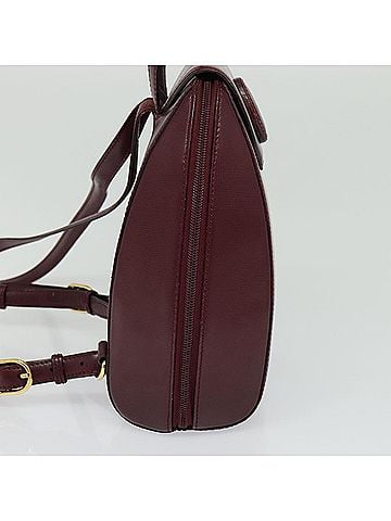 Cartier Must Line Burgundy Leather Backpack Bag (view 2)