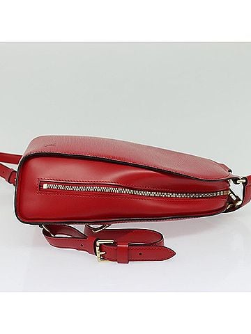 Louis Vuitton Mabillon Red Leather Backpack Bag (view 2)