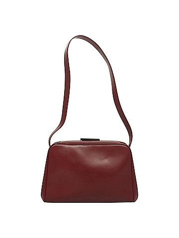 Prada Light Frame Burgundy Leather Shoulder Bag (view 1)