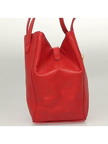 Dior Red Leather Shoulder Bag (view 2)