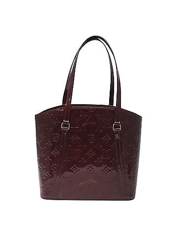 Louis Vuitton Avalon Burgundy Patent Leather Tote Bag (view 1)