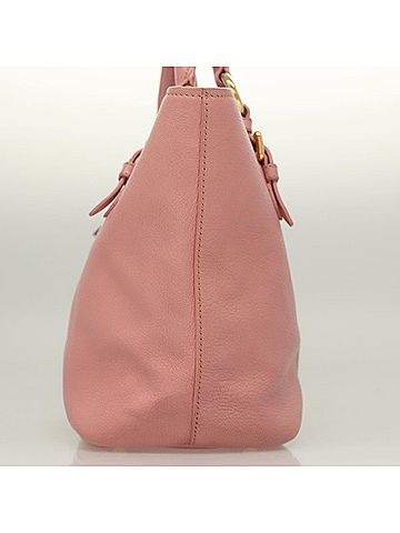 Miu Miu Madras Pink Leather Handbag (view 2)