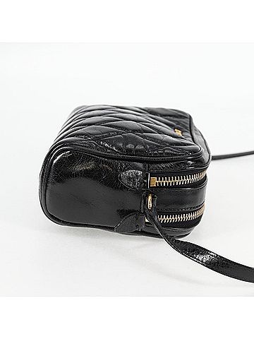 Miu Miu Matelassé Black Leather Shoulder Bag (view 2)