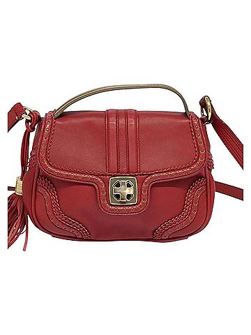 Bally Red Leather Shoulder Bag (view 1)