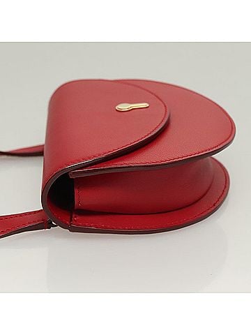 Bally Red Leather Shoulder Bag (view 2)
