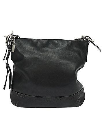 Coach Black Leather Shoulder Bag (view 1)