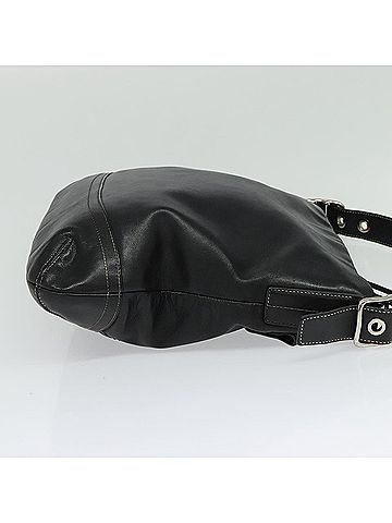 Coach Black Leather Shoulder Bag (view 2)