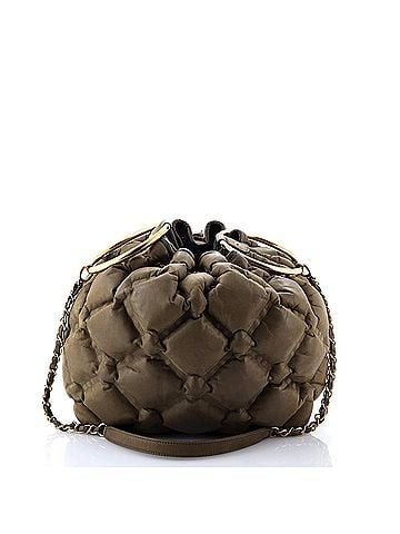 Chanel Chesterfield Bucket Bag Quilted Calfskin Medium (view 2)