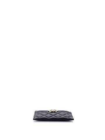 Chanel Boy Card Holder Quilted Caviar (view 2)
