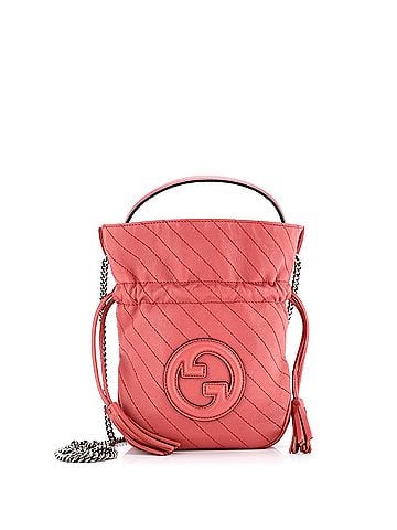 Gucci Blondie NM Bucket Bag Diagonal Quilted Leather Mini (view 1)