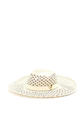Valentino Garavani V Signature Sun Hat Woven Straw with Leather (view 2)