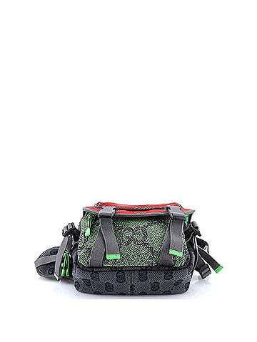 Gucci Buckle Flap Chest Strap Backpack GG Fabric with Rubber (view 2)