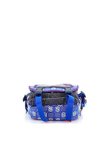 Gucci Buckle Flap Chest Strap Backpack GG Fabric with Rubber (view 2)