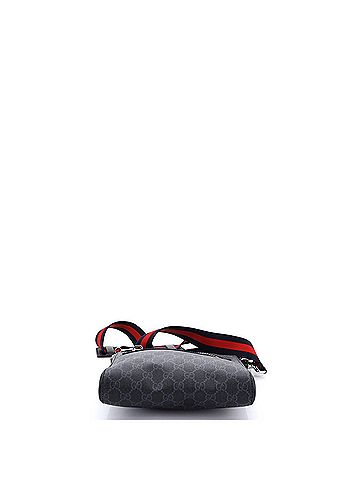 Gucci Web Strap Front Zip Messenger Bag GG Coated Canvas Small (view 2)