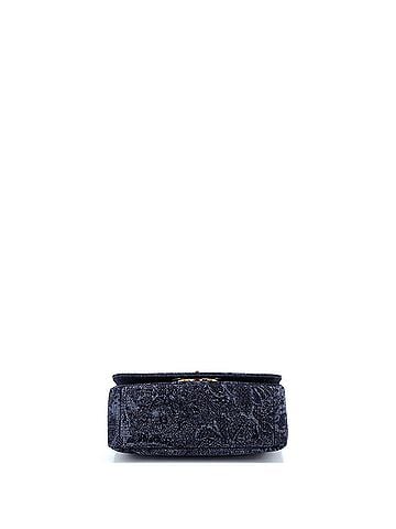 Christian Dior Caro Bag Cannage Quilt Floral Printed Denim Medium (view 2)