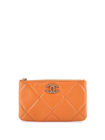 Chanel 19 O Case Pouch Quilted Lambskin Small (view 1)