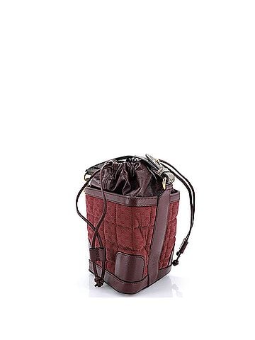 Gucci Drawstring Bucket Crossbody Bag Quilted Mini GG Canvas and Leather with GG Coated Canvas Mini (view 2)