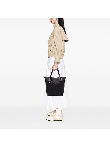 Gucci Medium GG Denim Charm Tote (view 2)