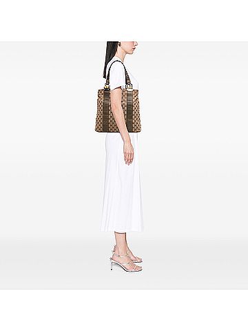 Gucci Large GG Canvas Bamboo Libeccio Tote (view 2)