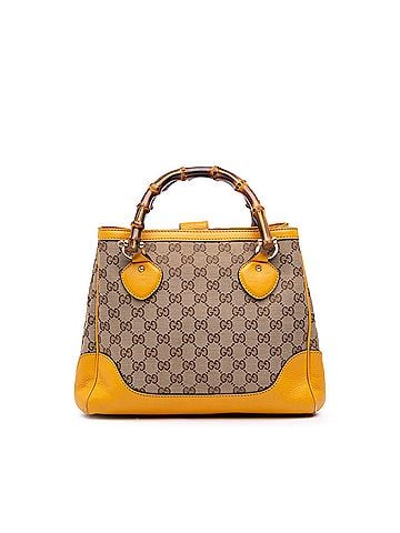 Gucci Small GG Canvas Diana Bamboo Top Handle Tote (view 1)