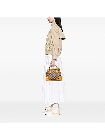 Gucci Small GG Canvas Diana Bamboo Top Handle Tote (view 2)