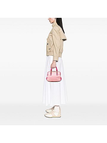 Miu Miu Bicolor Goatskin Madras Bowler Bag (view 2)