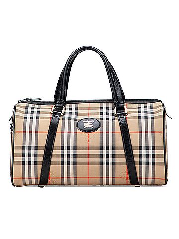Burberry Haymarket Check Canvas Boston Bag (view 1)