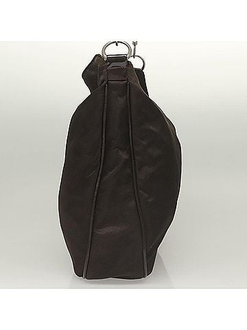 Gucci Bamboo Brown Nylon Tote Bag (view 2)