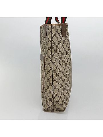 Gucci Sherry Beige Canvas Tote Bag (view 2)