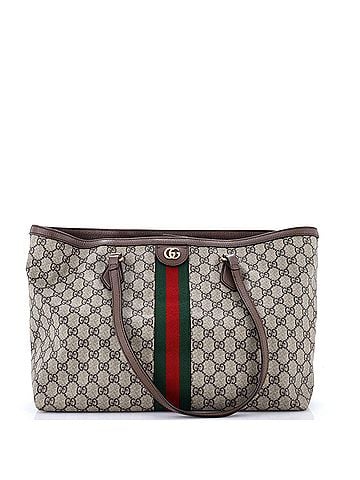 Gucci Ophidia Shopping Tote GG Coated Canvas Medium (view 1)