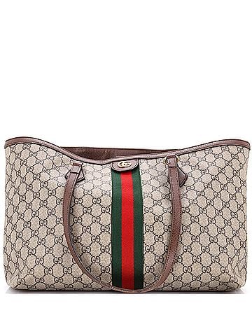 Gucci Ophidia Shopping Tote GG Coated Canvas Medium (view 1)