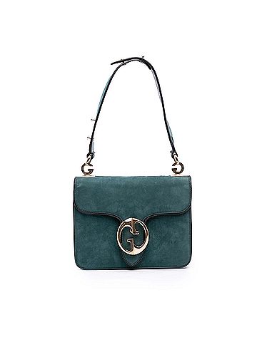 Gucci Nubuck 1973 Flap Handbag (view 1)