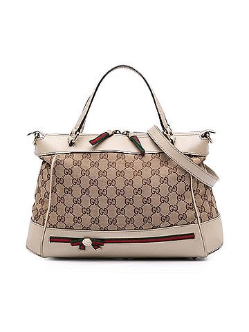 Gucci Small GG Canvas Web Mayfair Satchel (view 1)