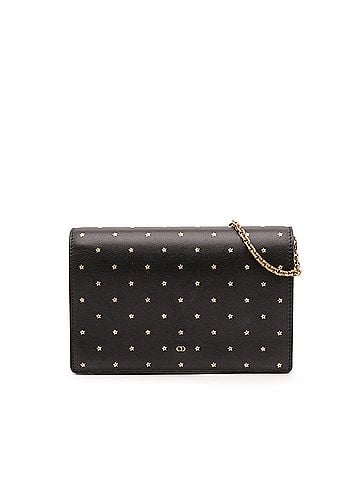 Dior Calfskin Embossed Stars Wallet on Chain (view 1)