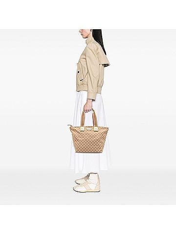 Gucci GG Canvas Web Tote  (view 2)