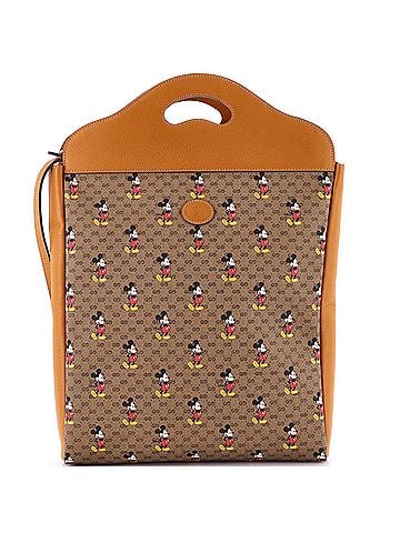 Gucci Disney Mickey Mouse Top Handle Tote Printed Mini GG Coated Canvas Large (view 1)