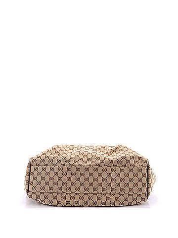 Gucci Sukey Tote GG Canvas with Leather Large (view 2)