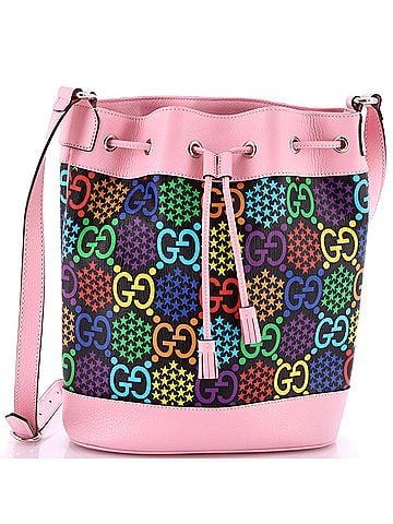 Gucci Bucket Bag Psychedelic Print GG Coated Canvas Medium (view 1)