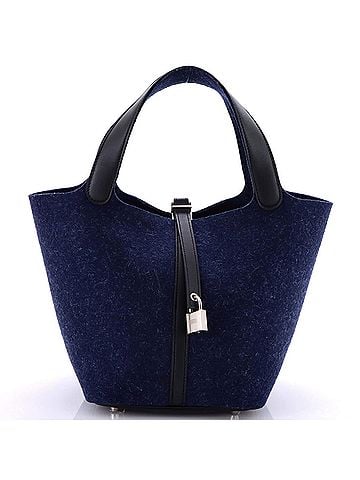 Hermès Picotin Lock Bag Felt with Leather MM (view 1)