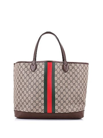 Gucci Ophidia Open Shopping Tote GG Coated Canvas Large (view 2)