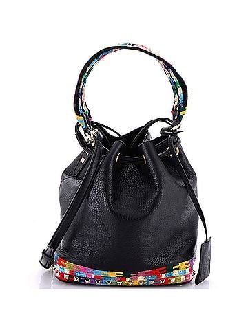 Valentino Garavani Geo Bucket bag Leather with Embroidered Detail (view 1)